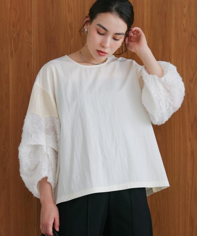 ブージュルード（Bou Jeloud）/袖ボリュームブラウス 6,247円