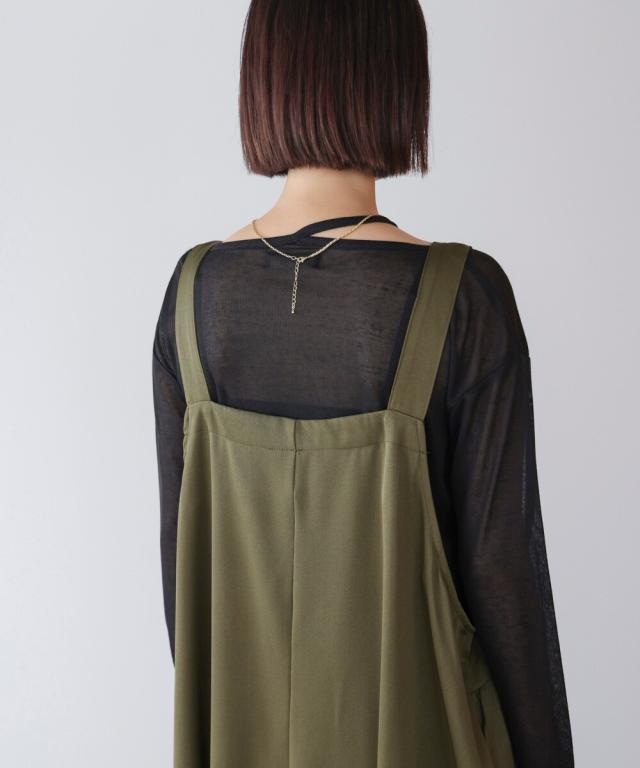 ブージュルード（Bou Jeloud）/肩ベルトブロッキングジャンスカの通販