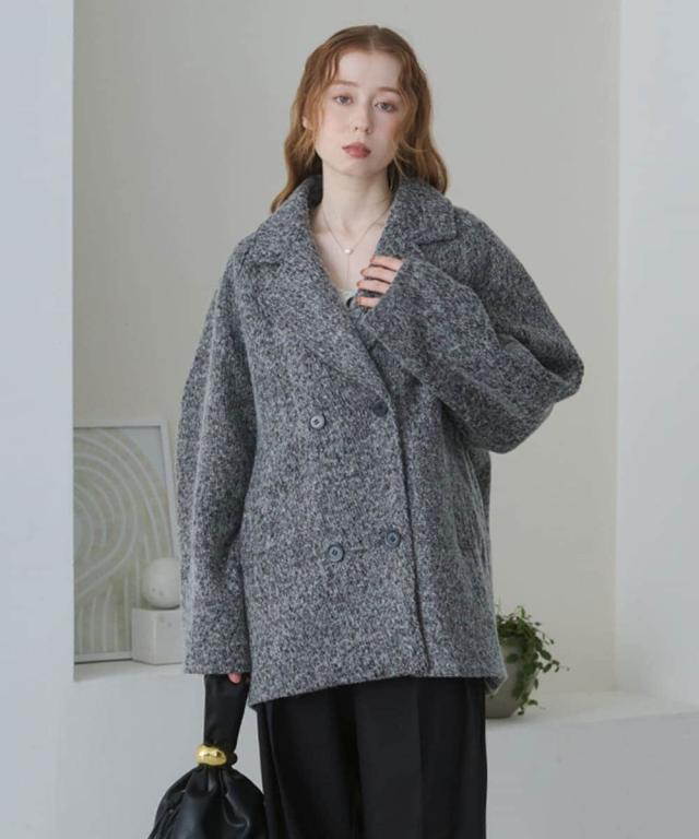 バブ（Bab）/スリーブデザインハーフ丈コート