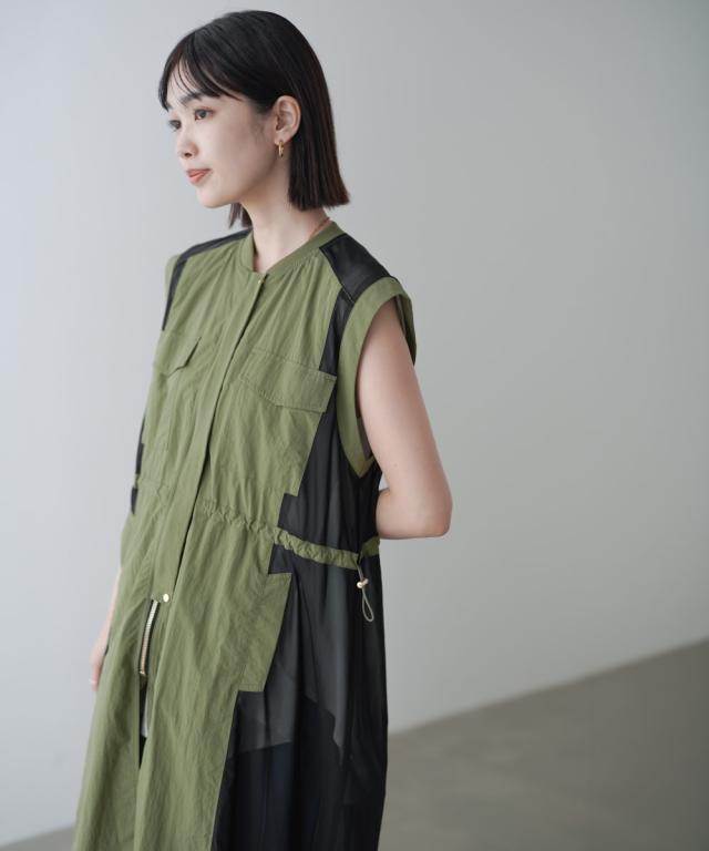 ブージュルード（Bou Jeloud）/メッシュドッキングワークジレ_7