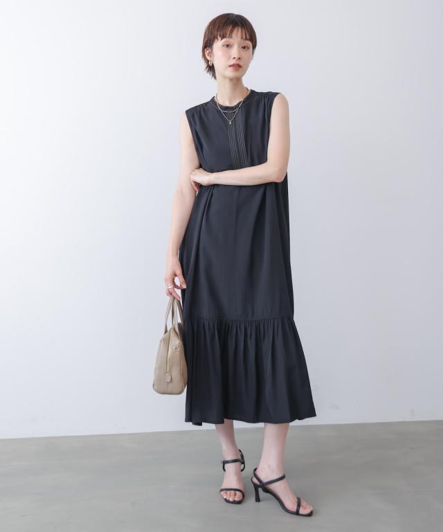 ブージュルード（Bou Jeloud）/レーヨンティアードバイカラーワンピース