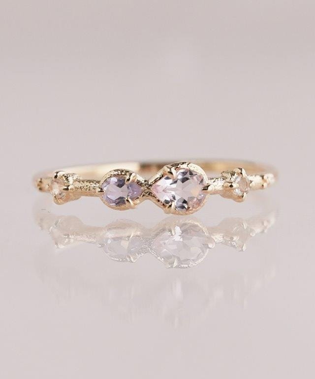 ELLE Pt900 × k18ピンキーリング 3号 ELLE K18 リング ピンキー ELLE