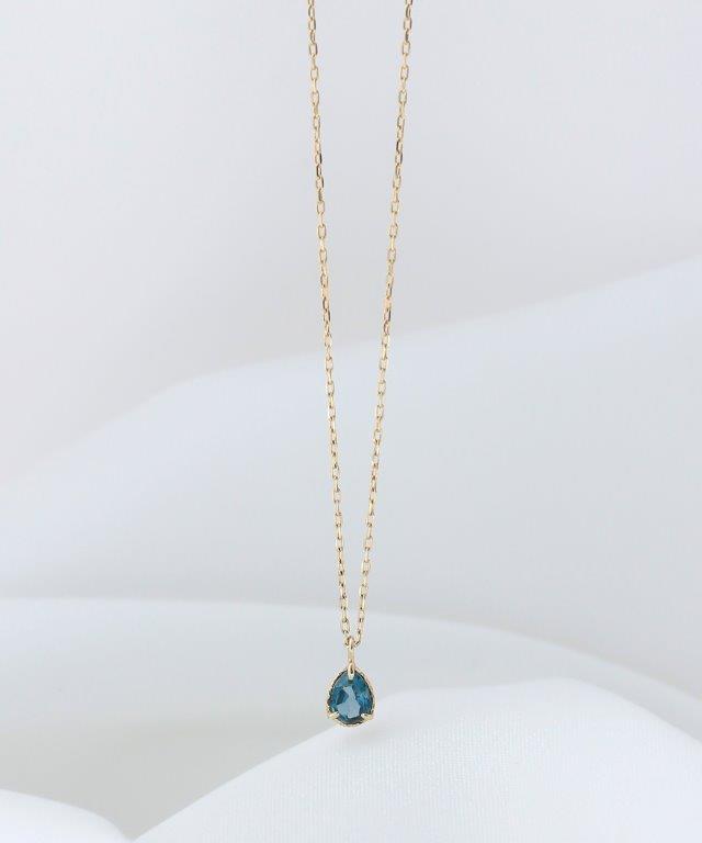 NOIR DE POUPEE K10 タンザナイトネックレス チャーム ノワール ド