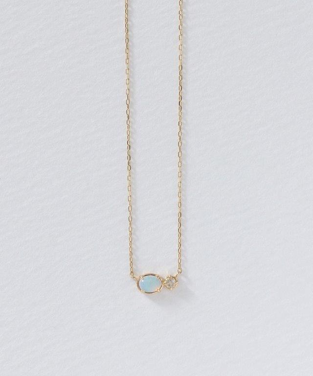 ノワールドプーペ　18金 オパールネックレス ノワール ド プーペ（NOIR DE POUPEE）/K10 オパール×ロイヤル