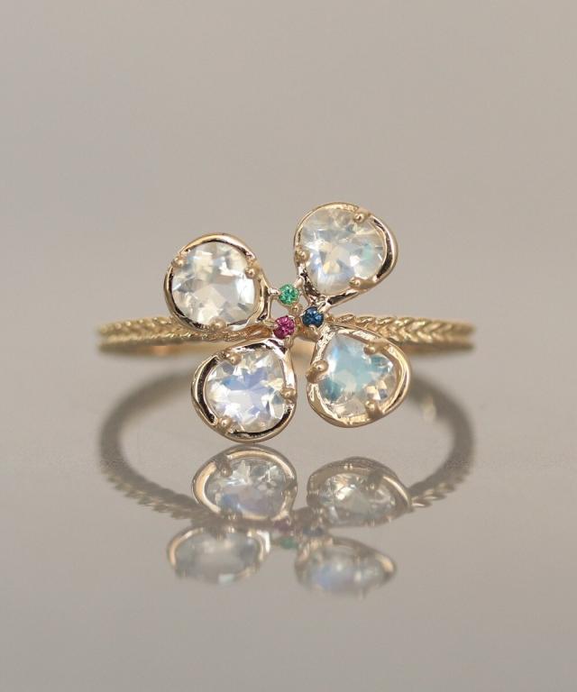 NOIR DE POUPEE K10 シンプル 天然石ルビー リング 13号 ノワール ド