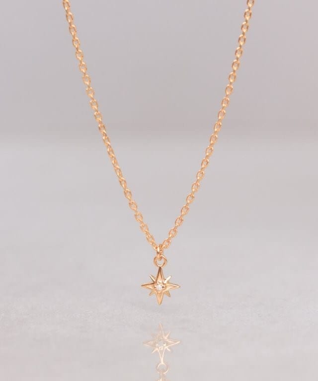 【NEW】ノワール ド プーペ（NOIR DE POUPEE）/【WEB限定】K18vermeil スターダイヤモンドネックレス