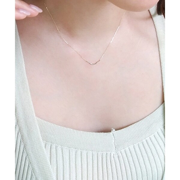 ノワール ド プーペ（NOIR DE POUPEE）/K10 スマイルライン ゴールド ネックレス