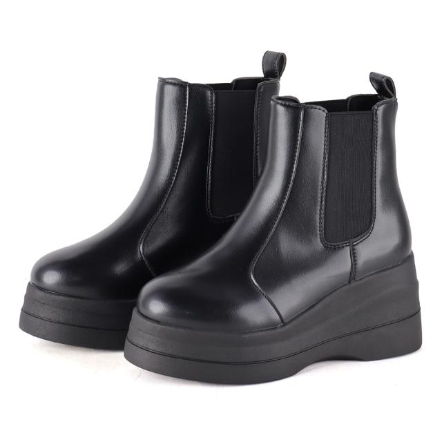 ラブハンター（LOVE HUNTER）/「UNISEX」22．5〜27．0cm展開★厚底サイドゴアショートブーツ★1618の通販は 5,374円