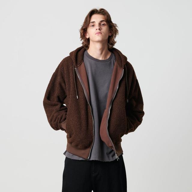 モンキータイム（monkey time）/ボアフリース フルジップ フーディー