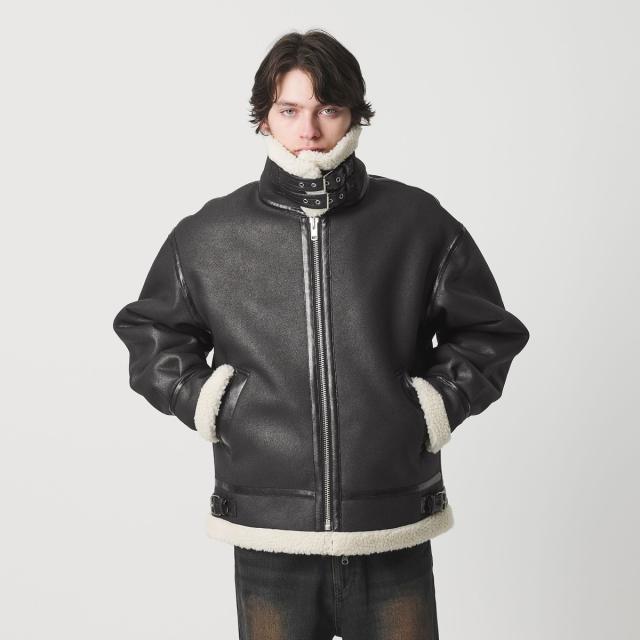 モンキータイム（monkey time）/ムートンライク B−3 ジャケット