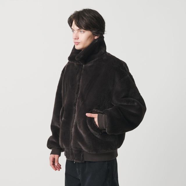 モンキータイム（monkey time）/ファーライク ミリタリー ブルゾン