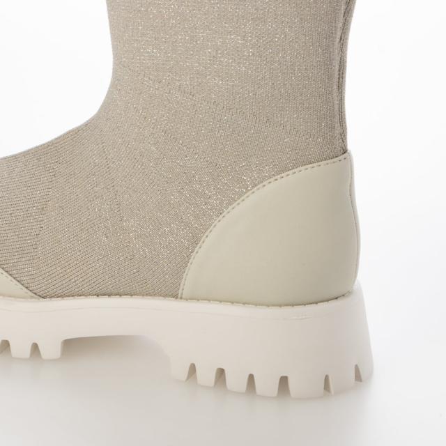 ルシーダ（Lucida）/【25秋冬新作】撥水/クラメニットソックスブーツ