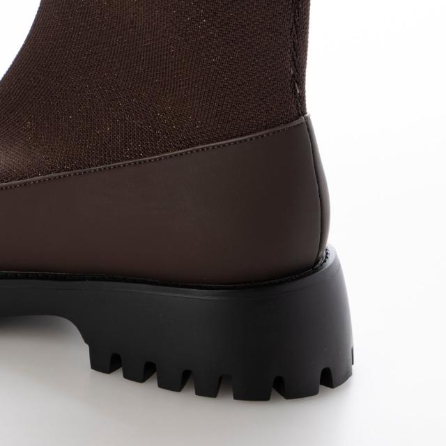 ルシーダ（Lucida）/【25秋冬新作】ラメニットソックスブーツ/Tiaki