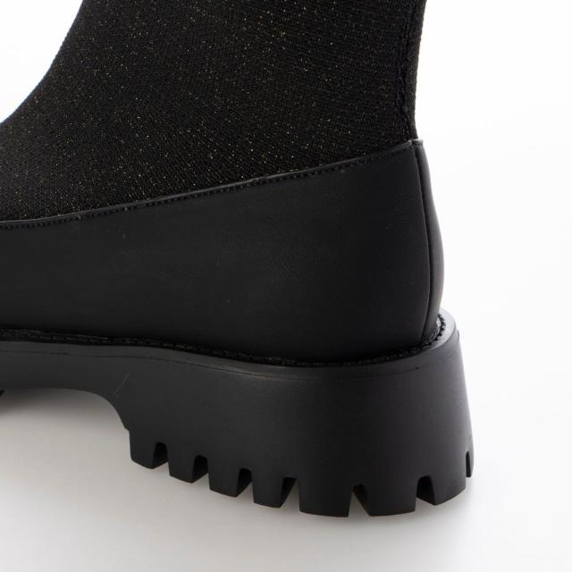 ルシーダ（Lucida）/【25秋冬新作】ラメニットソックスブーツ/Tiaki