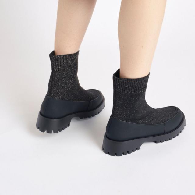 ルシーダ（Lucida）/【25秋冬新作】ラメニットソックスブーツ/Tiaki