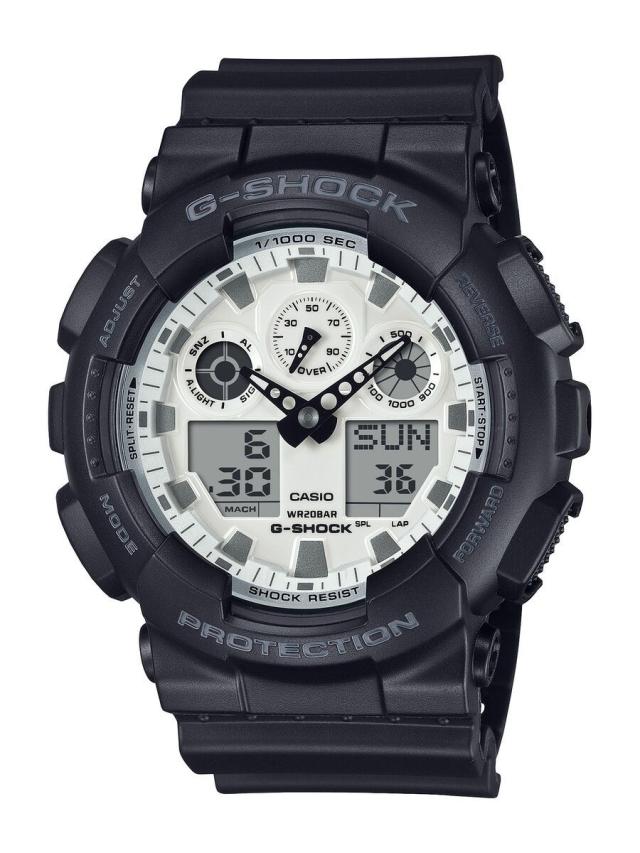 ジーショック（G−SHOCK）/BLACK AND BRILLIANT WHITE【国内正規品】GA−100WD−1AJF
