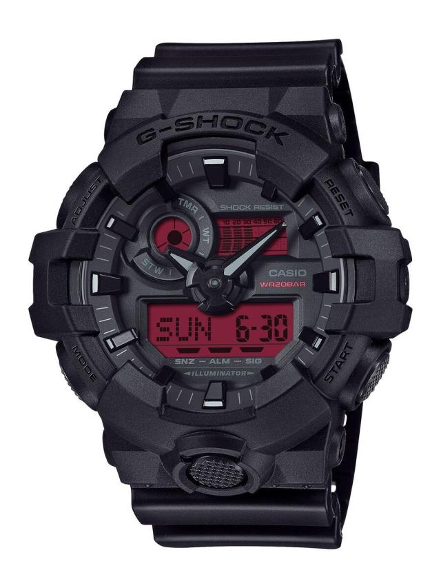 ジーショック（G−SHOCK）/BLACK AND BOLD REDシリーズ【国内正規品】GA−700BBR−1AJF