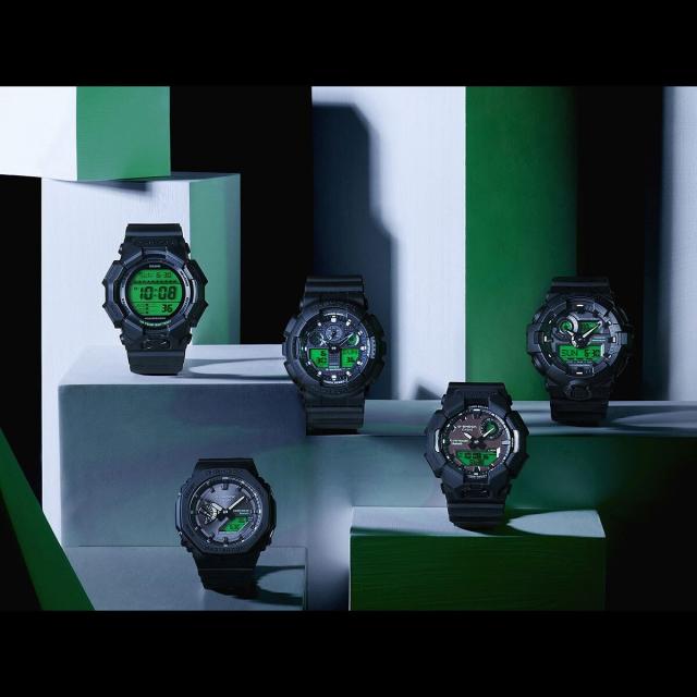 ジーショック（G−SHOCK）/BLACK AND ELECTRO GREEN【国内正規品】GA−100BEG−1AJF_2