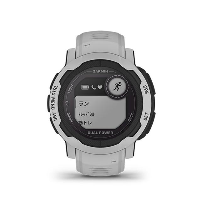 ガーミン（GARMIN）/Instinct 2 Dual Power Mist Grey　010−02627−41_2