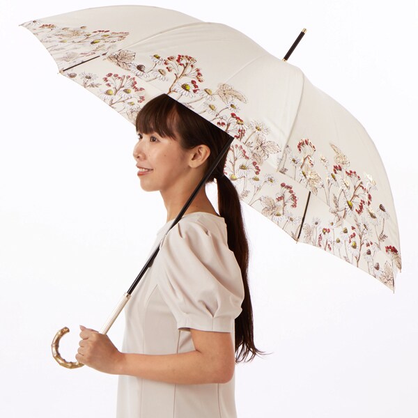ジル スチュアート（JILL STUART）/【 JILL STUART】ボタニカルプリント雨傘(長傘)_3