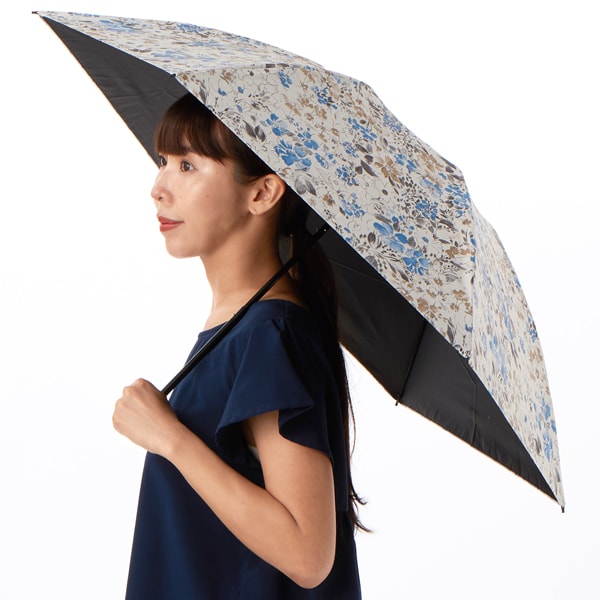 ジル スチュアート（JILL STUART）/【 JILL STUART】ヴィンテージフラワープリント晴雨兼用傘(折り畳み・ミニ傘)