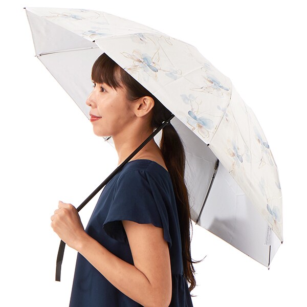ジル スチュアート（JILL STUART）/【 JILL STUART】グラデーションフラワープリント晴雨兼用傘(折り畳み・ミニ傘)