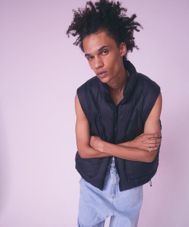 レアセル（rehacer）/rehacer : Shell Puff Down Vest