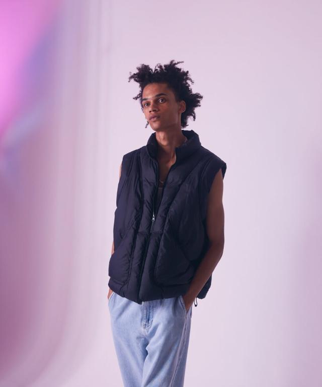 レアセル（rehacer）/rehacer : Shell Puff Down Vest