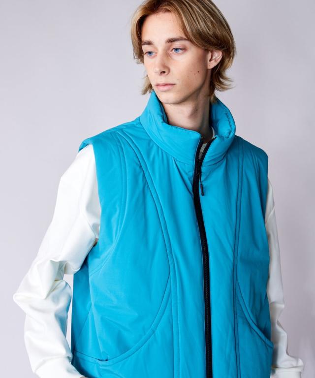 レアセル（rehacer）/rehacer : Shell Puff Down Vest