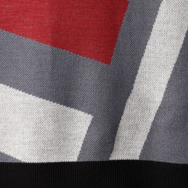 ベータ・メン/βボーダーグラフィック モックネックセーター