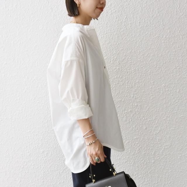 シップス エニィ（SHIPS any）/《一部追加予約》SHIPS any:〈洗濯機可能〉REPREVE バンド カラー シャツ