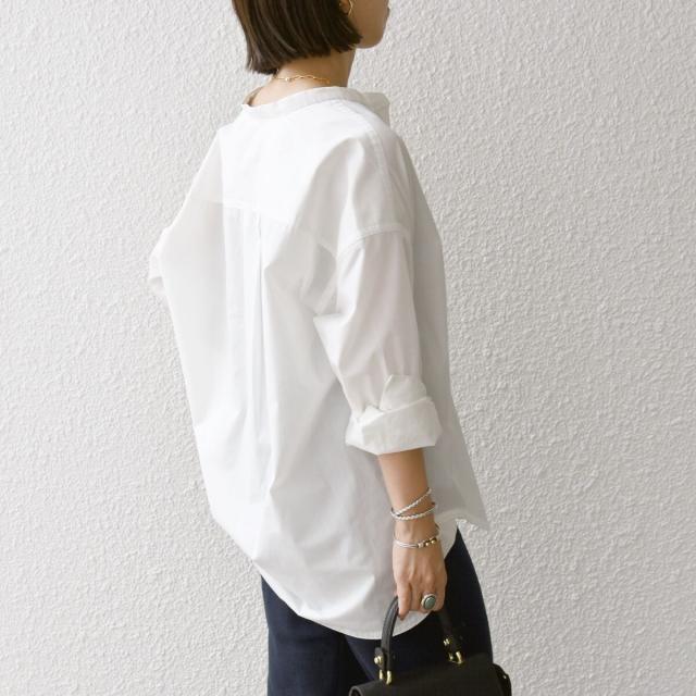 シップス エニィ（SHIPS any）/《一部追加予約》SHIPS any:〈洗濯機可能〉REPREVE バンド カラー シャツ