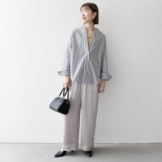 シップス エニィ（SHIPS any）/《一部追加予約》SHIPS any:〈洗濯機可能〉REPREVE バンド カラー シャツ