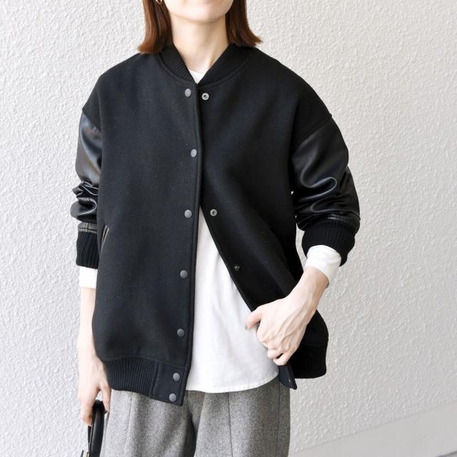 【美品】SHIPS any: バーシティ ジャケット 23AW シップス エニィ（SHIPS any）/【WEB限定】SHIPS any: バーシティ