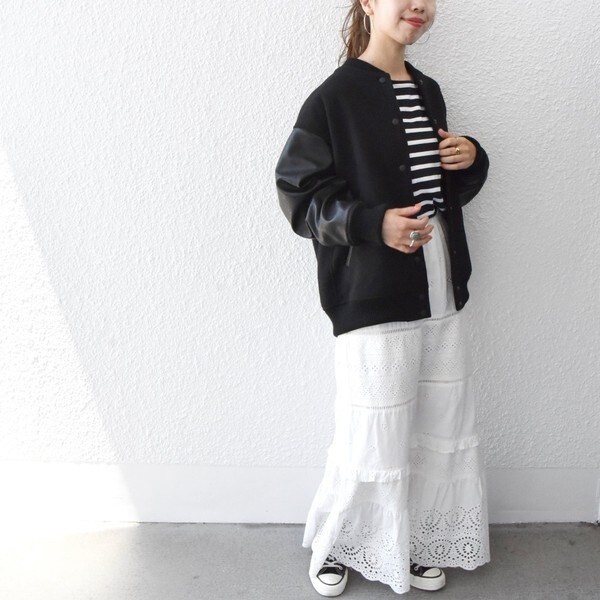 ちぃ SHIPS any バーシティ ジャケット 25AW シップス F SHIPS any スタジャン 「WEB限定」SHIPS any: バーシティ ジャケット