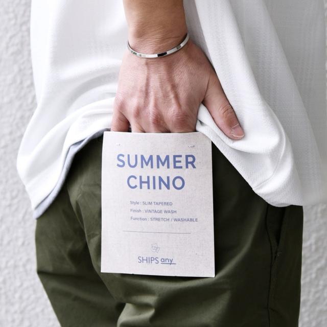 シップス エニィ（SHIPS any）/SHIPS any: サマー スリム テーパード チノ パンツ 26SS◆