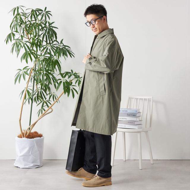 ステンカラーコート コート SHIPS any: 「手洗い可能」3レイヤー