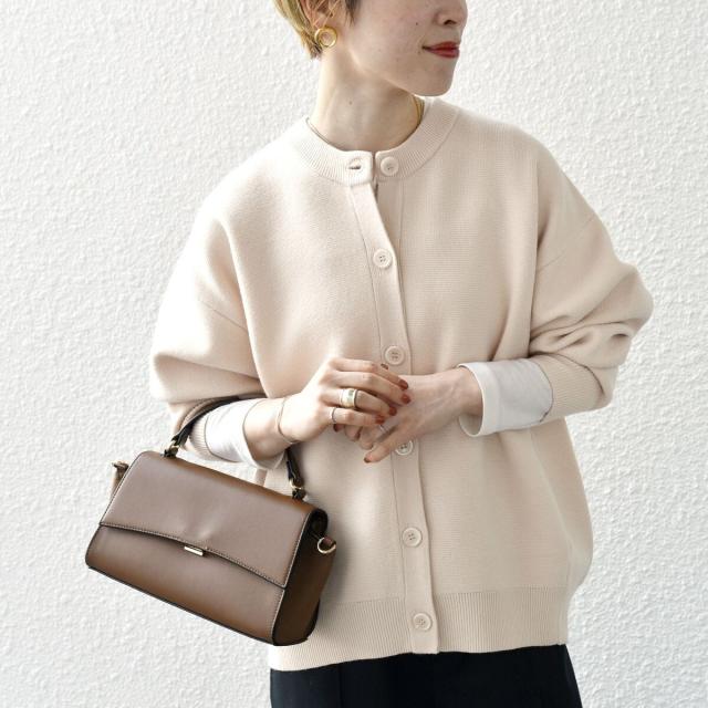 シップス エニィ（SHIPS any）/SHIPS any:〈手洗い可能〉ミラノリブ コクーン クルーネック カーディガンの通販は