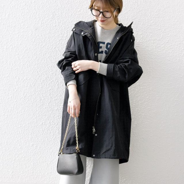 シップス エニィ（SHIPS any）/SHIPS any:〈洗濯機可能〉オーバー フーディ ブルゾン コート