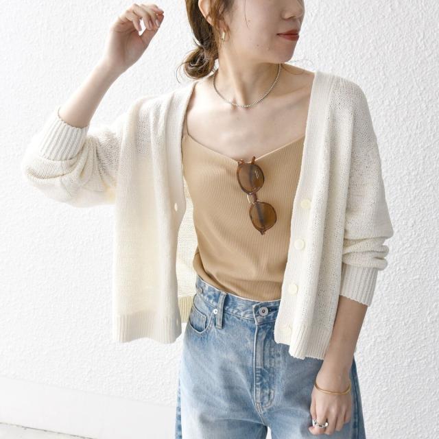 シップス エニィ（SHIPS any）/SHIPS any:〈手洗い可能〉テープヤーン Vネック カーディガンの通販は 6,221円