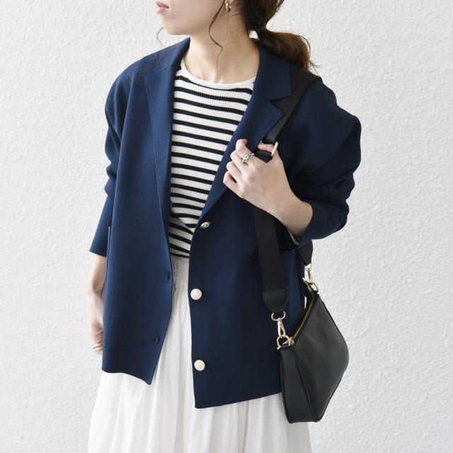 値段交渉可❣️ships ニット ツイード カーディガン　ジャケット WEB限定】SHIPS any:〈手洗い可能〉テーラード ニット