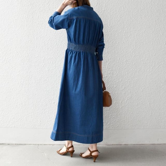シップス エニィ（SHIPS any）/SHIPS any: シャーリング デニム ポケット ワンピース ［SHIPS any DENIM］_11
