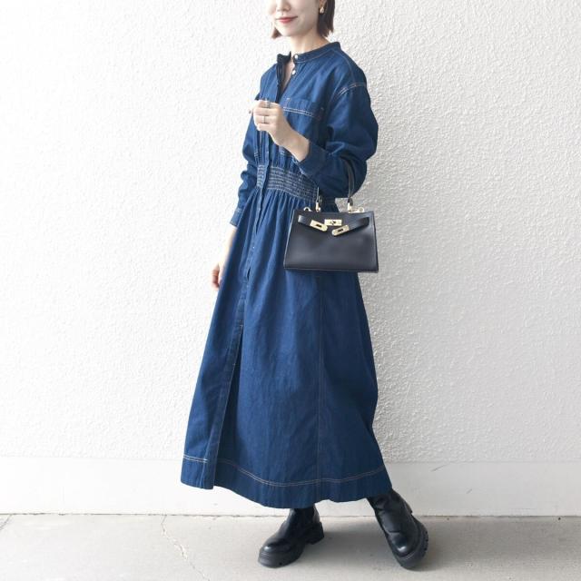 シップス エニィ（SHIPS any）/SHIPS any: シャーリング デニム ポケット ワンピース ［SHIPS any DENIM］_19