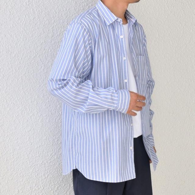 シップス エニィ（SHIPS any）/SHIPS any: ストライプ / ソリッド リラックス レギュラーカラー シャツ 26SS◇_3