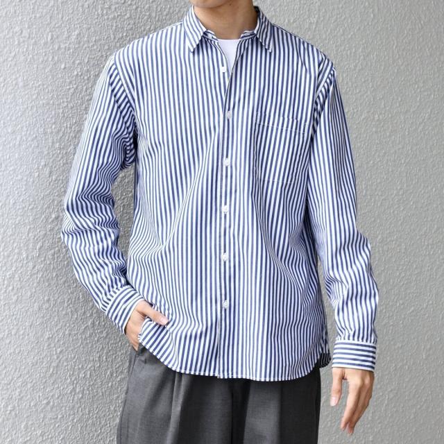 シップス エニィ（SHIPS any）/SHIPS any: ストライプ / ソリッド リラックス レギュラーカラー シャツ 26SS◇_10