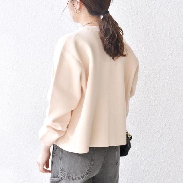 シップス エニィ（SHIPS any）/《一部追加予約》SHIPS any: ミラノリブ ノーカラー ニット ジャケット カーディガン