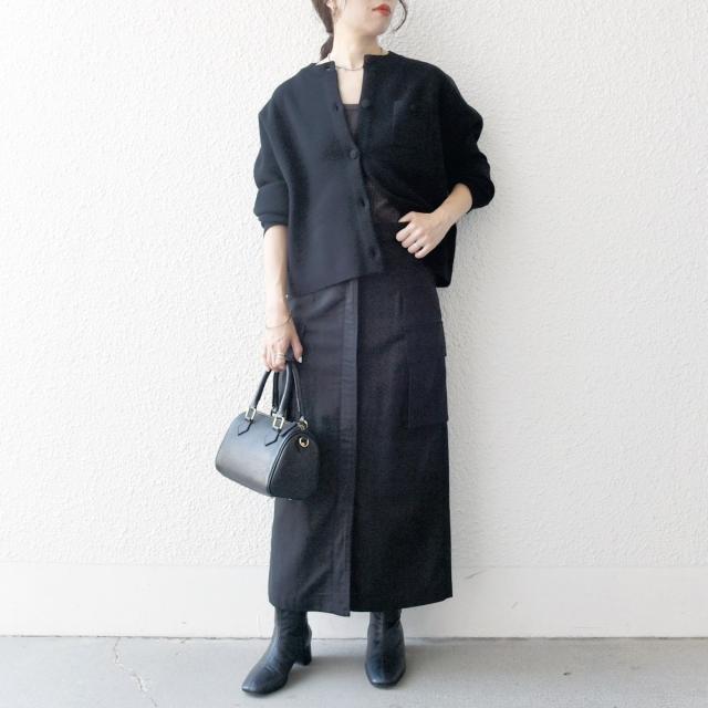 シップス エニィ（SHIPS any）/《一部追加予約》SHIPS any: ミラノリブ ノーカラー ニット ジャケット カーディガン