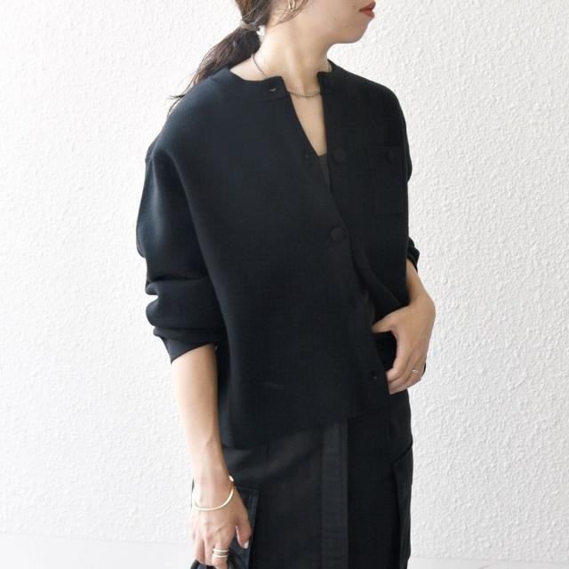 シップス エニィ（SHIPS any）/《一部追加予約》SHIPS any: ミラノリブ ノーカラー ニット ジャケット カーディガン