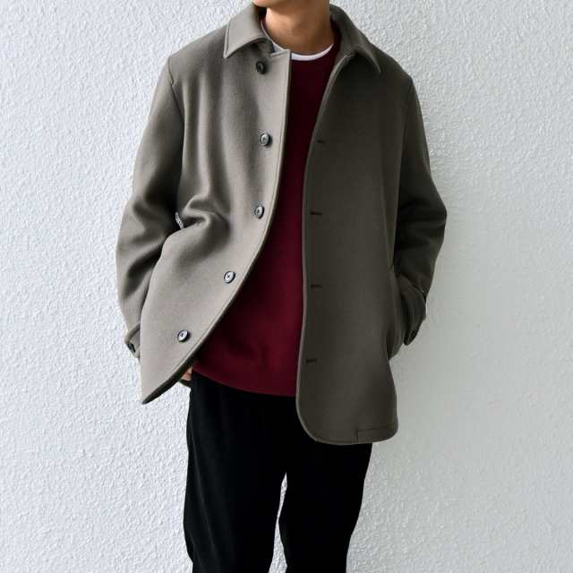 シップス エニィ（SHIPS any）/SHIPS any: PURE WOOL MELTON シングル Pコート◇