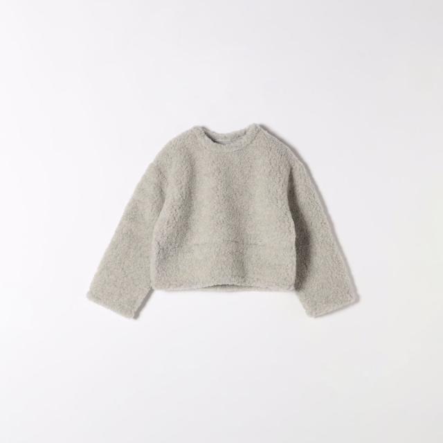 シップス エニィ（SHIPS any）/Mouflon Mouflon: ボア ボリューム ショート プルオーバー